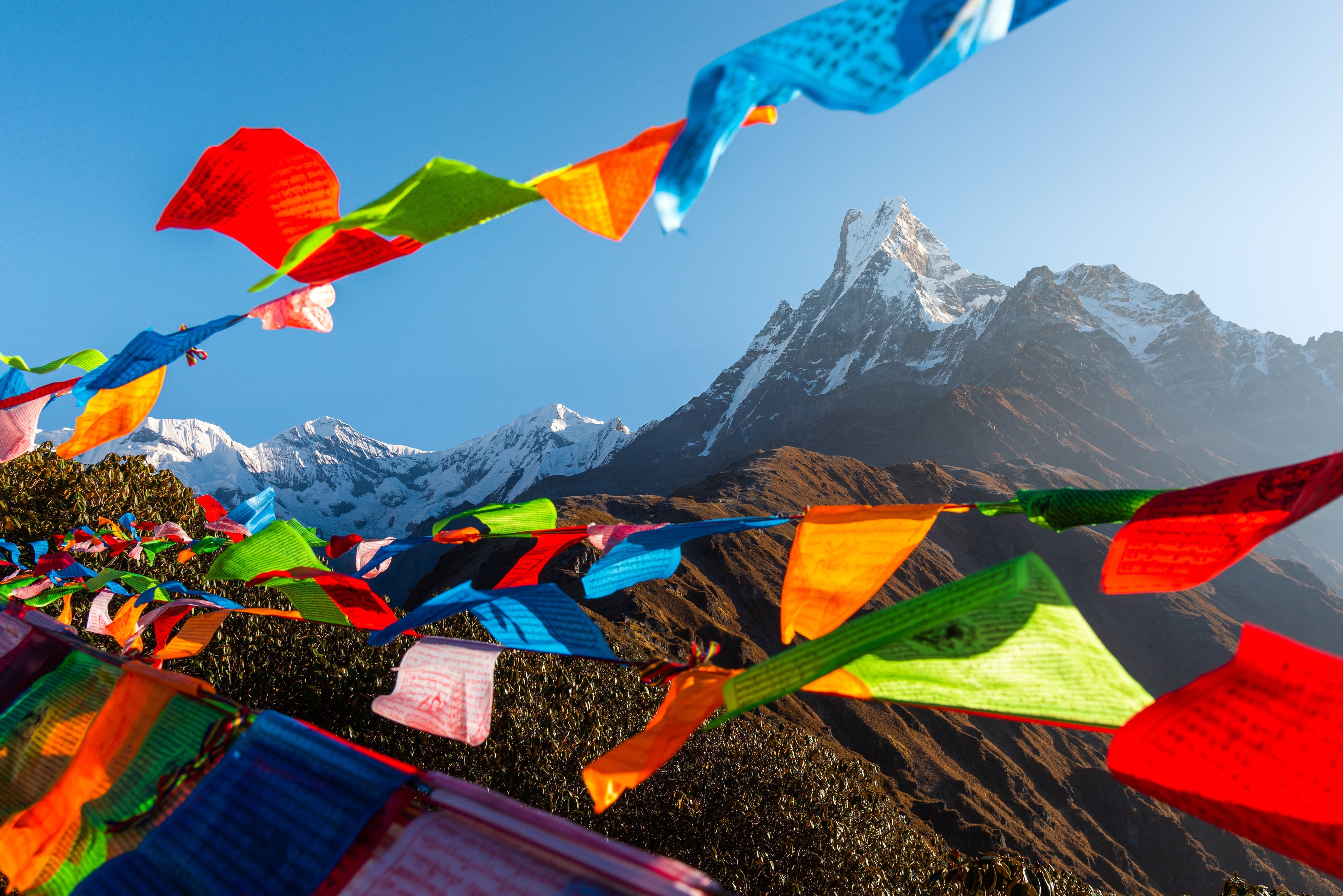 Tibetische Gebetsfahnen
