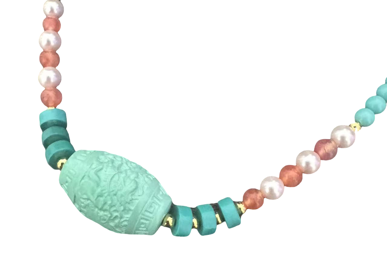 Tibetische Halskette aus Türkis