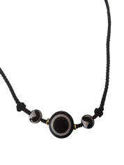 Tibetische Halskette mit Dzi-Stein