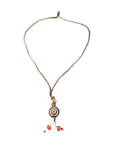 Tibetische Halskette mit Dzi-Stein