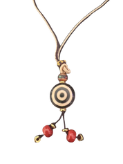 Tibetische Halskette mit Dzi-Stein