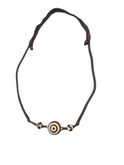 Tibetische Halskette mit Dzi-Stein