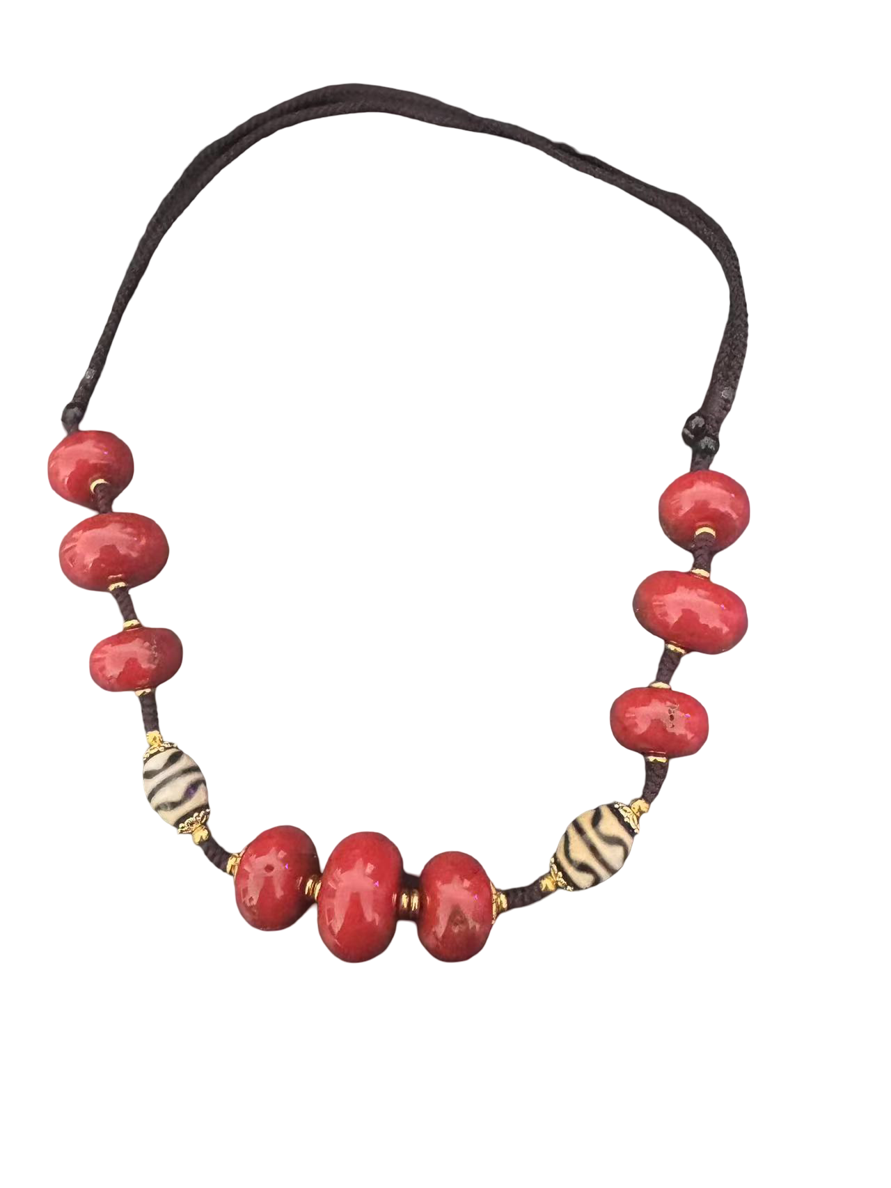 Tibetische Halskette mit Koralle