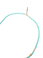 Tibetische Halskette aus geschnitztem Türkis