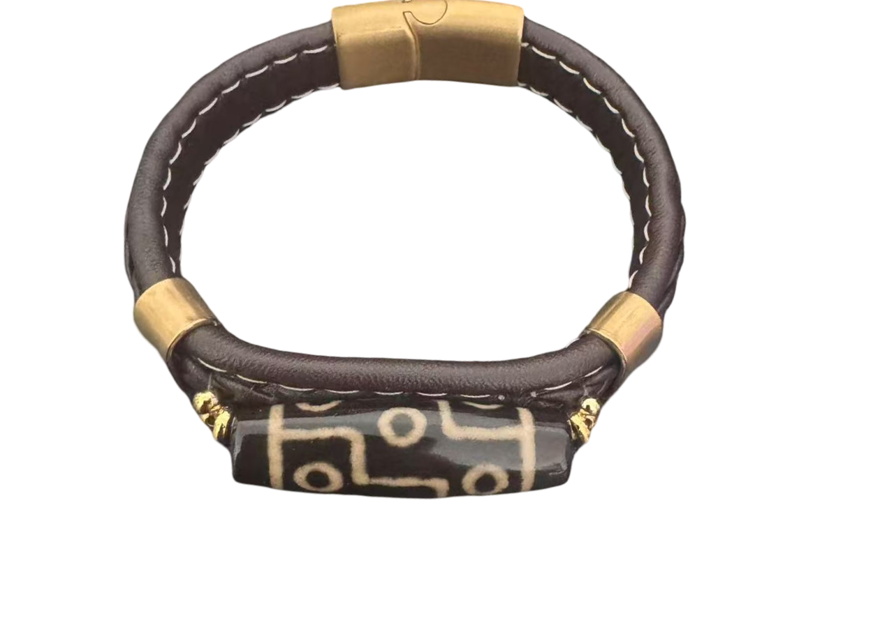 Tibetisches Armband mit Dzi-Stein