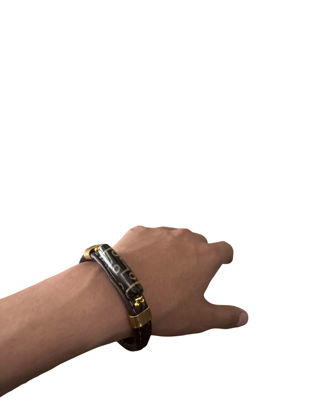 Tibetisches Armband mit Dzi-Stein