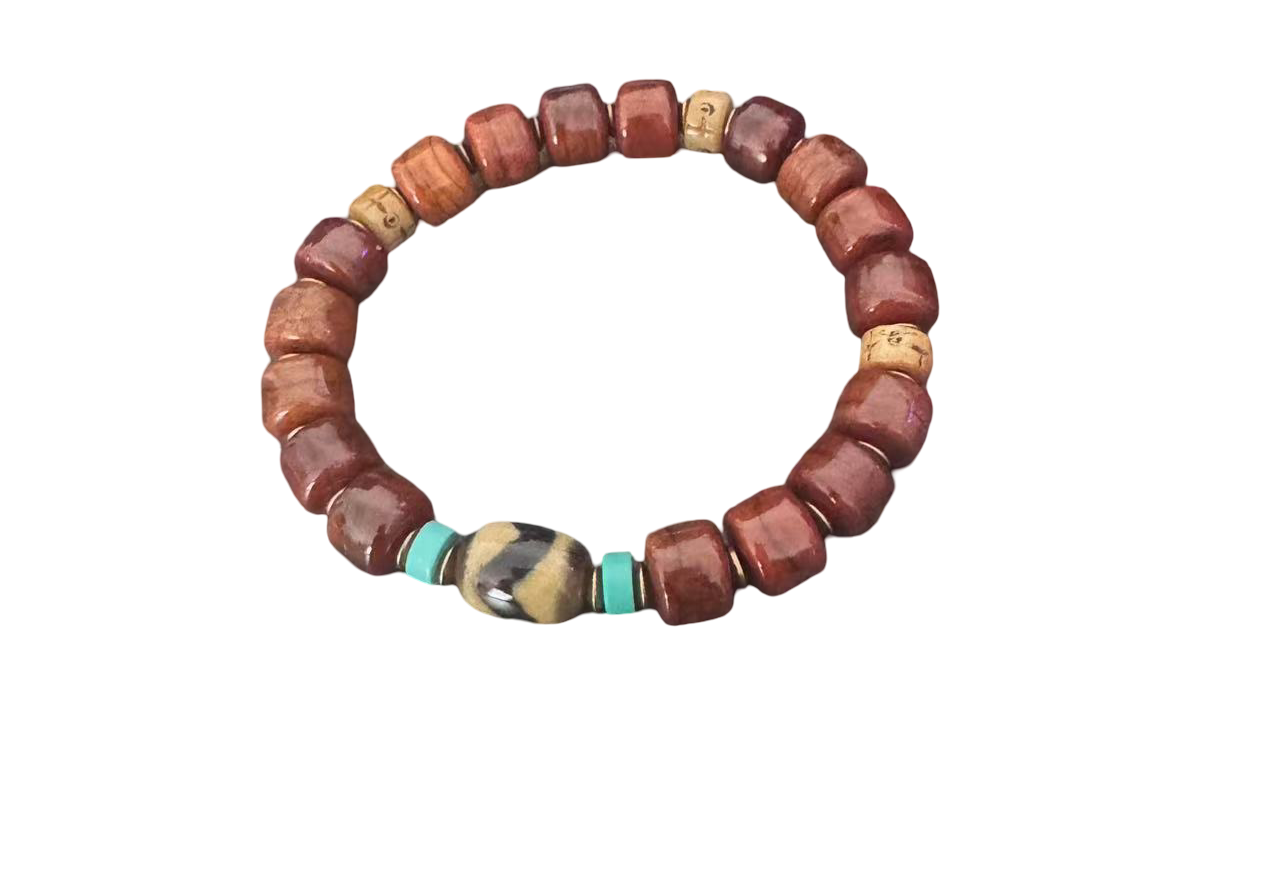 Details für Tibetisches Armband aus Knochenperlen – Handgefertigt (2 Varianten) ansehen Tibetisches Armband aus Knochenperlen