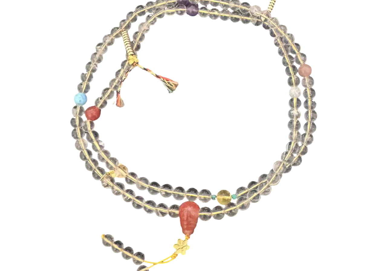 Tibetisches Mala-Armband aus Kristall