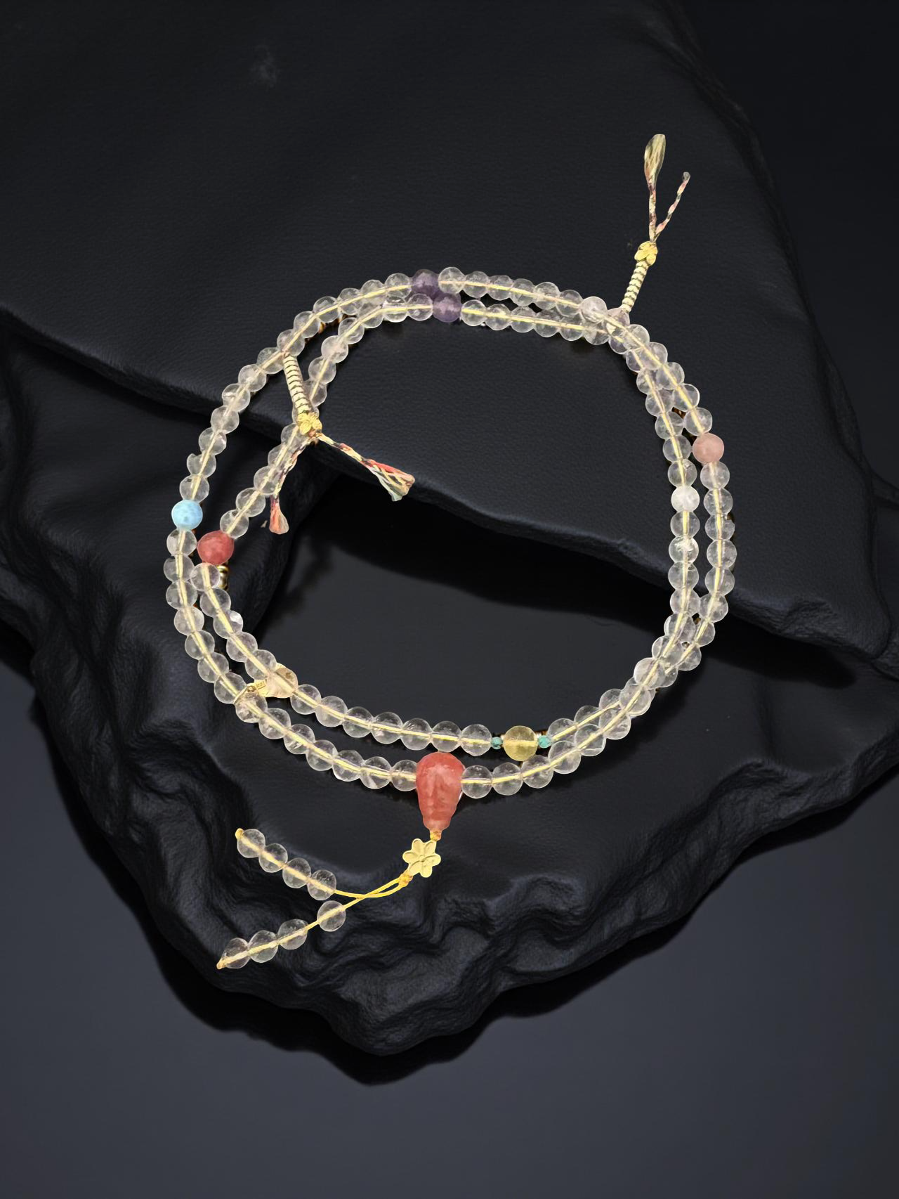 Tibetisches Mala-Armband aus Kristall