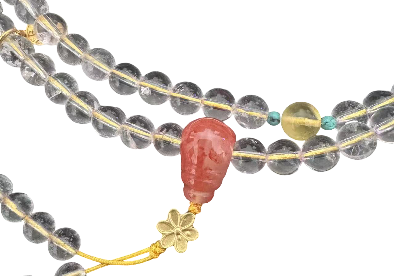 Tibetisches Mala-Armband aus Kristall