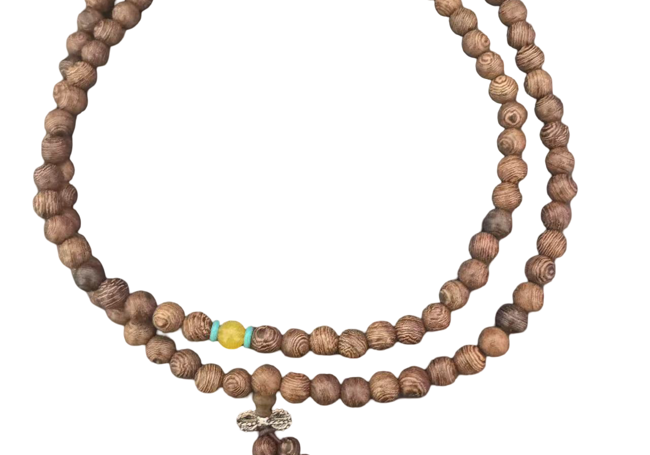 Mala-Armband aus Hühnerflügelholz – 108 Perlen | Himalaya Secret