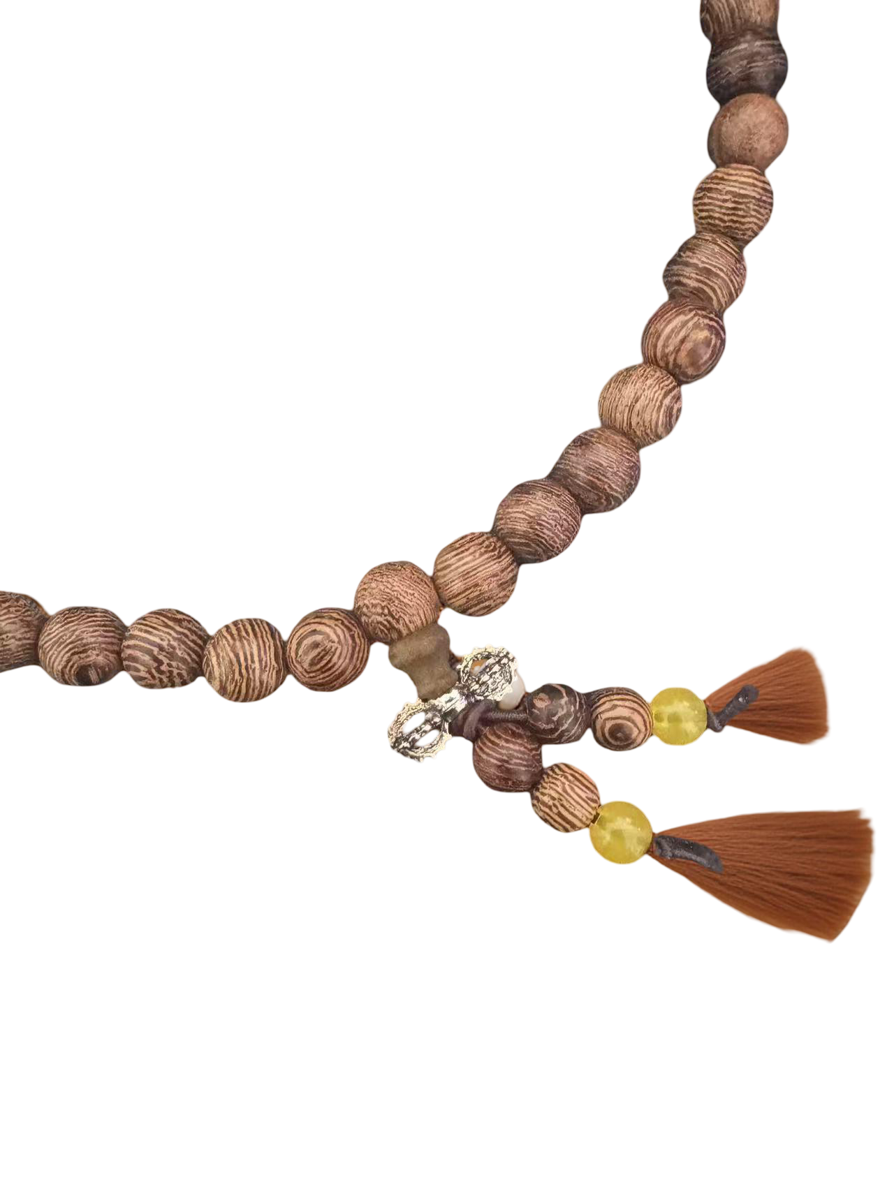 Mala-Armband aus Hühnerflügelholz – 108 Perlen Details