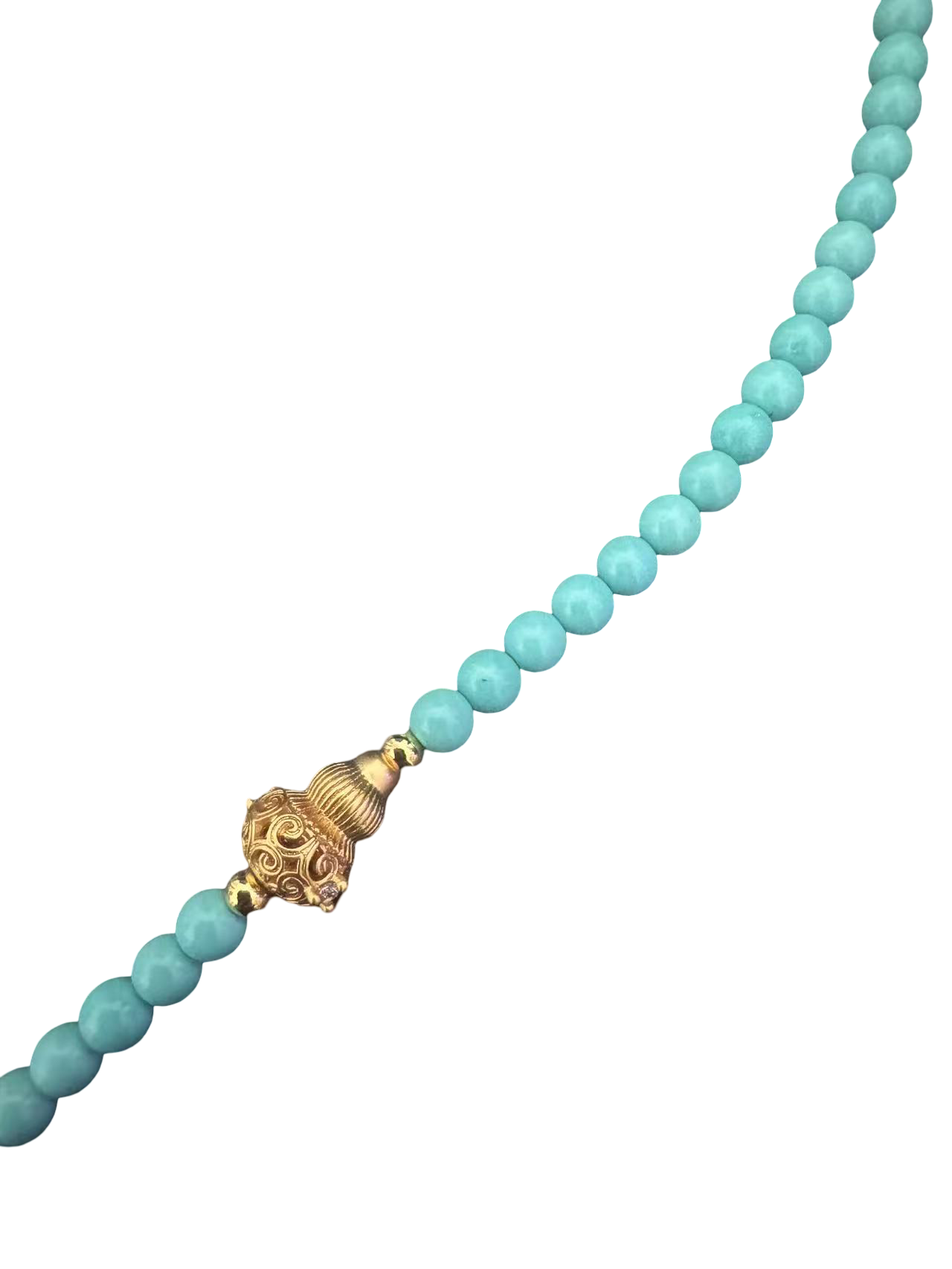 Tibetische Halskette aus Türkis – Handgefertigt details