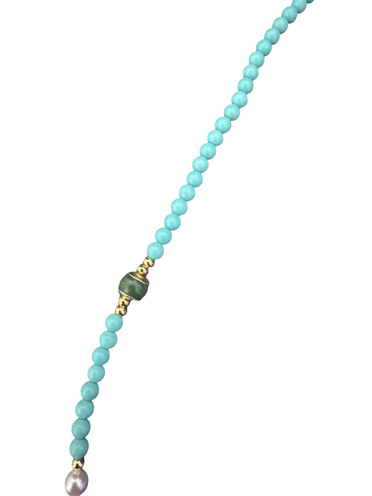 Tibetische Halskette aus Türkis – Handgefertigt details