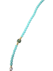 Tibetische Halskette aus Türkis – Handgefertigt details